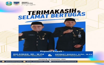 Serah Terima Jabatan di SMAN 1 Banyuates: Tonggak Baru untuk Kemajuan Sekolah